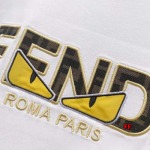 2025年新作早春 FENDI 半袖 Tシャツ 綿 男女兼用  FF工場