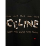 2025年新作早春 CELINE 半袖 Tシャツ 綿 男女兼用  FF工場