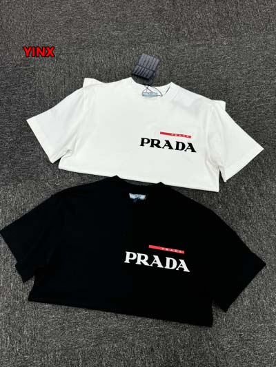 2025年春夏高品質新品 PRADA  半袖 Tシャツ YI...