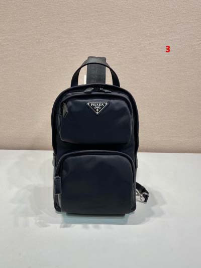 2025年早春新品入荷 PRADA チェストバッグの男性 3...