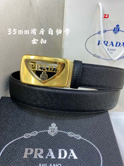 2025年早春新品入荷 PRADA本革 ベルト ZJ工場