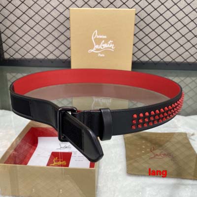 2025年早春新品入荷  Christian Louboutin 本革 ベルト LANG工場