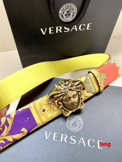 2025年早春新品入荷 VERSACE  本革 ベルト LANG工場