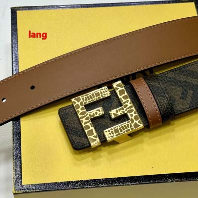 2025年早春新品入荷 FENDI  本革 ベルト LANG工場