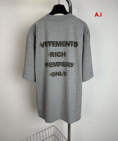 2025年1月15日春夏高品質新品入荷VETEMENTS 半袖 Tシャツ A.I工場