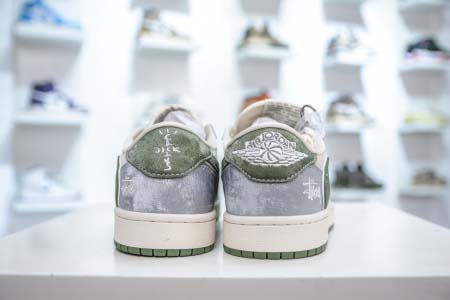 2025年1月25日高品質新品入荷Travis Scott x Nike Air Jordan 1 Low x Stussyスニーカー/運動靴