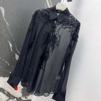 Ermanno Scervino 25SS---早春新作ヘビーディフュージョンフラワー刺繍シャツ生地