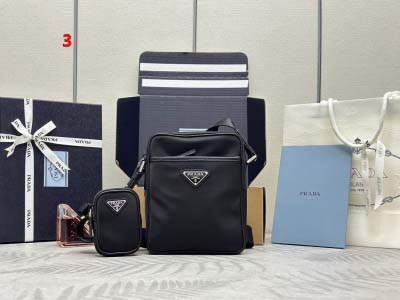 2025年早春新品入荷  PRADA   バッグの男性 3工...