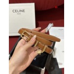 2025年早春新品入荷CELINE 女性本革 ベルト ZJ工場