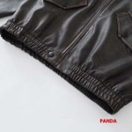 2025年1月8日早春高品質新品入荷PRADA 本革 ジャケットアウター panda工場