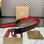 2025年早春新品入荷  Christian Louboutin 本革 ベルト LANG工場