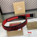 2025年早春新品入荷  Christian Louboutin 本革 ベルト LANG工場