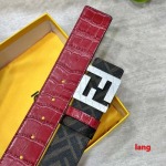 2025年早春新品入荷 FENDI 本革 ベルト LANG工場