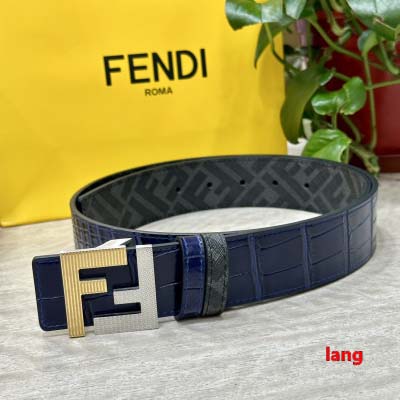 2025年早春新品入荷 FENDI 本革 ベルト LANG工...