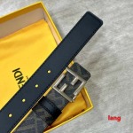 2025年早春新品入荷 FENDI 本革 ベルト LANG工場