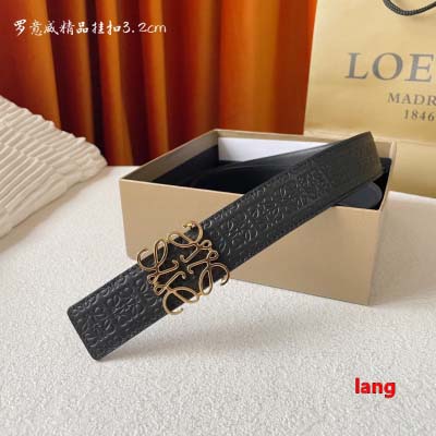 2025年早春新品入荷 LOEWE 本革 ベルト LANG工...