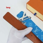 2025年早春新品入荷 ルイヴィトン 本革 ベルト LANG工場