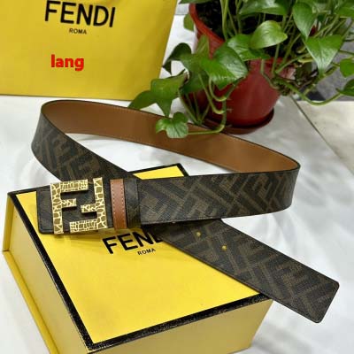 2025年早春新品入荷 FENDI  本革 ベルト LANG工場