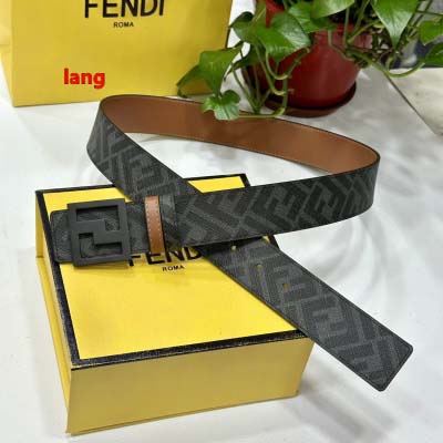 2025年早春新品入荷 FENDI  本革 ベルト LANG工場