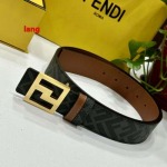 2025年早春新品入荷 FENDI  本革 ベルト LANG工場