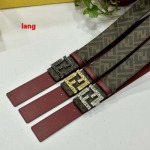 2025年早春新品入荷 FENDI  本革 ベルト LANG工場