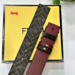 2025年早春新品入荷 FENDI  本革 ベルト LANG工場