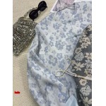 婦人服のハイエンドの品質のシャネル【外套】上品な花ジャカード長袖の外に掛け金します