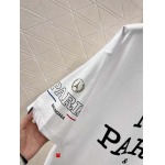 Balenciaga 2025新品上架丸襟プリントアルファベット半袖Tシャツ