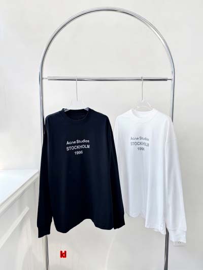 acne studio24ss早秋に新ロゴマークの長袖Tシャ...