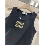 Miumiu2025新しいビーズのスパンコールコットンベストカスタマイズ