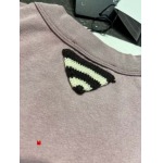 プラダレディースプリント無地ニットTシャツ半袖
