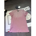 プラダレディースプリント無地ニットTシャツ半袖