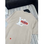 LV｜25新作ラインストーン付きプリント半袖Tシャツ