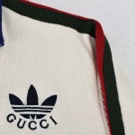 グッチ-Gucci アディダス-Adidas 24Fw ジョイントクローバー刺繍ニット