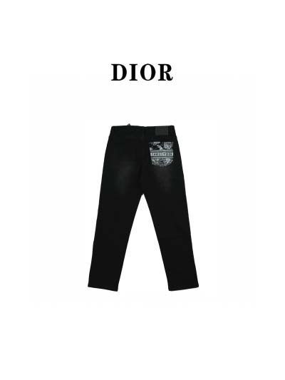 Dior-ディオール バックポケット付き古着風デニムパンツ