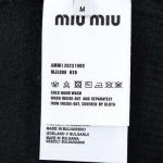 Miu Miu-ミュウミュウ24Fw Miuアルファベットジャカード長袖クルーネックセーターです