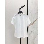 dior 2025春新作ラウンドネックホットダイヤモンドプリント半袖