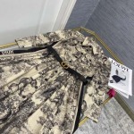 Dior 25Ss プリントアニマル柄長袖ラペルシャツ