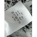 Dior 25 立ち襟パールボタンシャツ＋プリーツ半身スカート