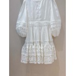 2025年2月5日のzimmermann Vネックパフスリーブのミニワンピース