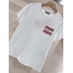 2025年2月9日新作MiuMiu半袖 Tシャツ can 工場
