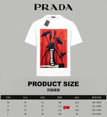 2025年2月26日高品質新品prada半袖のT シャツDW...
