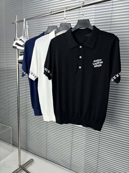 2025年3月5日春秋高品質新品Louis Vuittonニットの半袖Tシャツchenxin工場