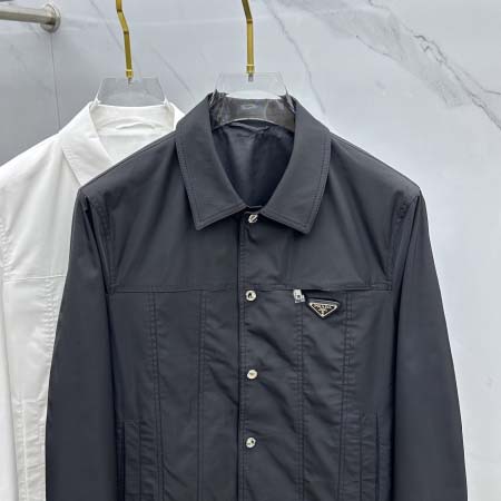 2025年3月11日春秋高品質新品PRADAジャケットasibin工場