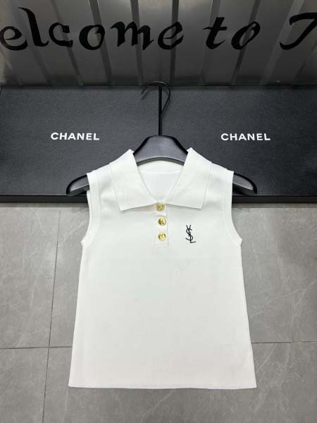 2025年3月23日入荷春夏新作ysl袖なし ニット tシャツ can工場