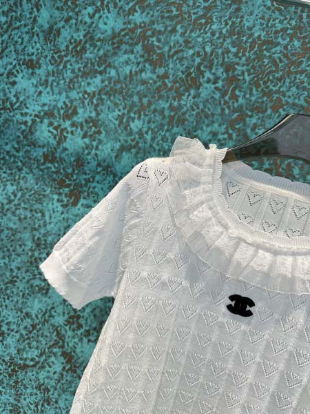 2025年3月23日入荷春夏新作Chanel ニット半袖 Tシャツ  can工場