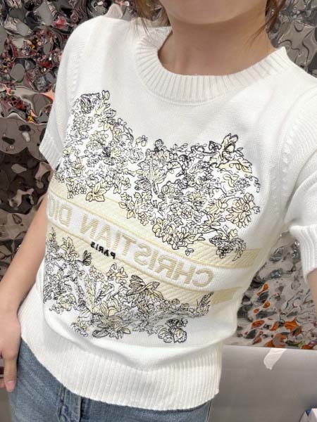 2025年3月23日入荷春夏新作Christian Dior ニット半袖 Tシャツ  can工場