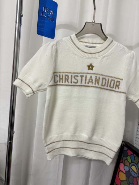 2025年3月23日入荷春夏新作Christian Dior ニット半袖 Tシャツ  can工場