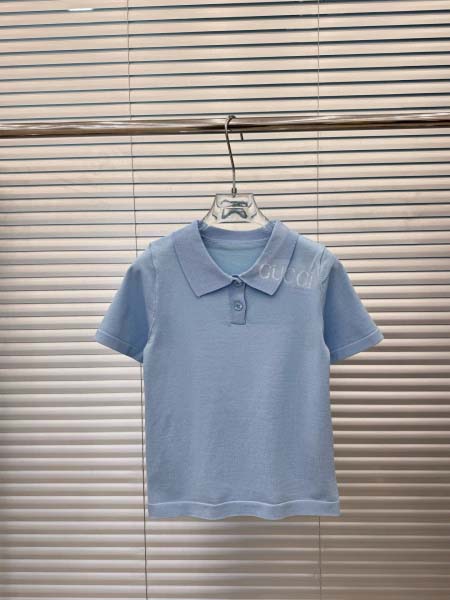 2025年3月23日入荷春夏新作Gucci ニット半袖 Tシャツ  can工場