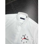 2025年3月19日高品質新作Louis Vuitton長袖のスリムシャツ HoHo工場
